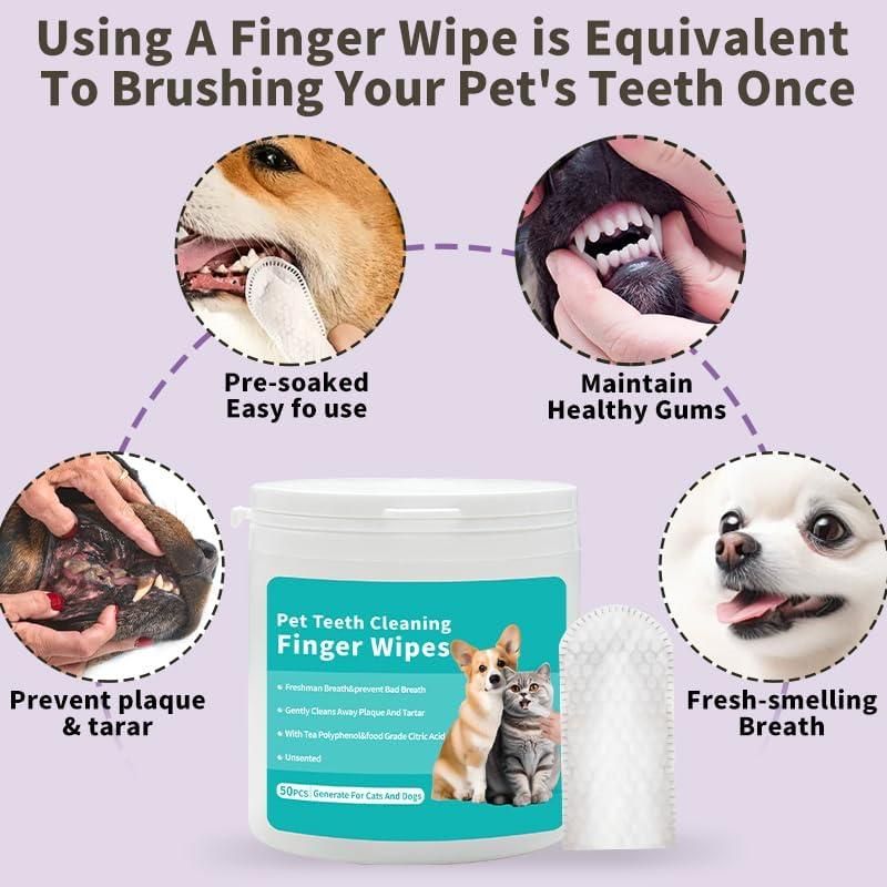 Dental Finger Wipes For Pets