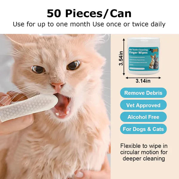 Dental Finger Wipes For Pets
