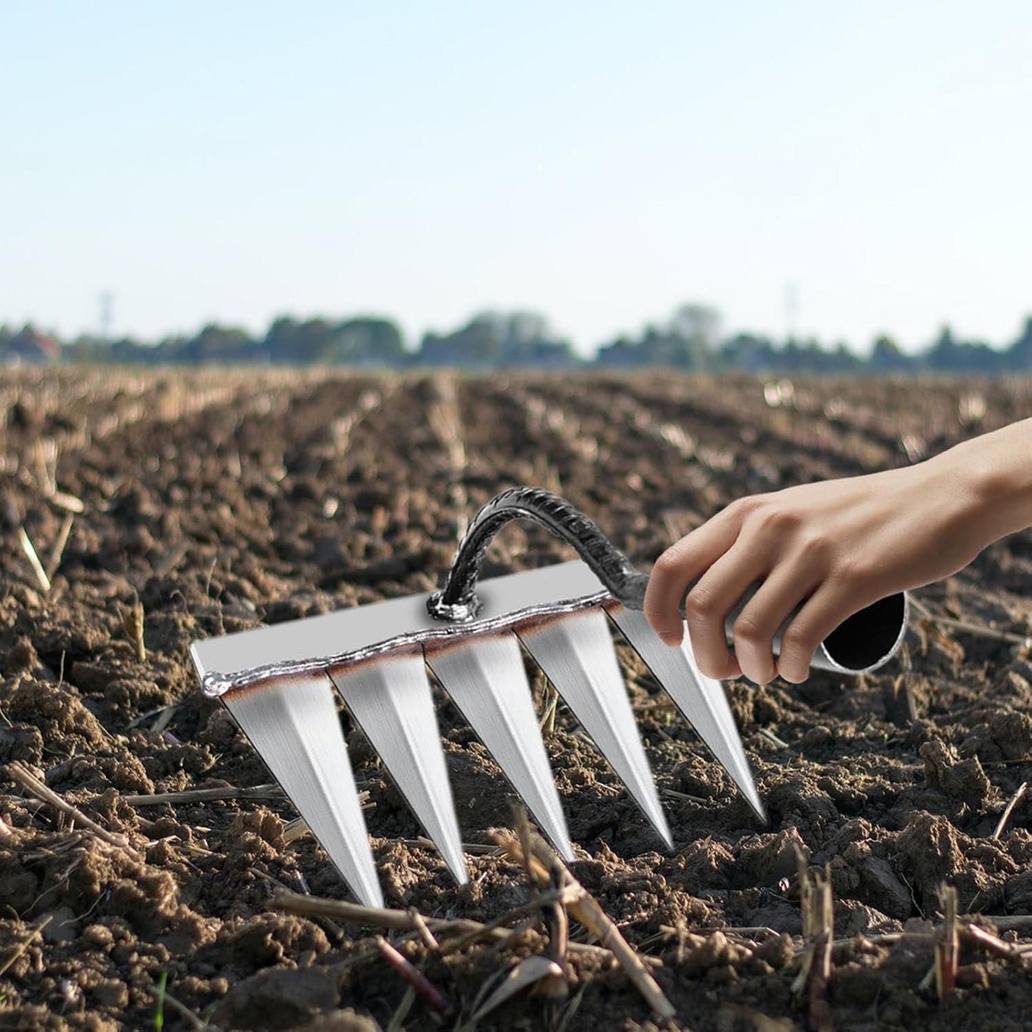 Carbon Steel Garden Weeding Rake