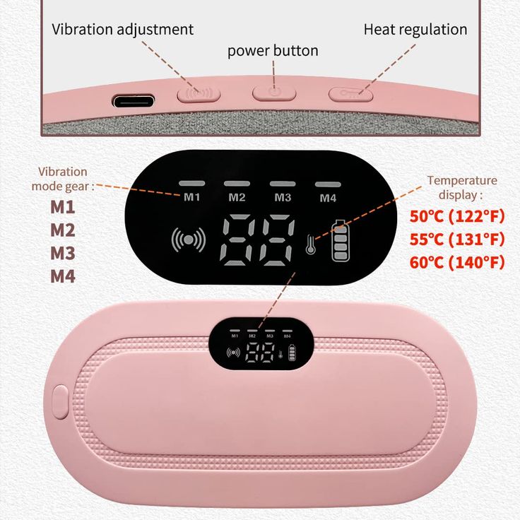 Prime Cordless Heating Pad - Period Cramp Relief Massager