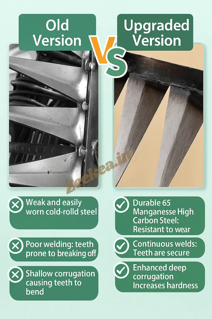 Carbon Steel Garden Weeding Rake