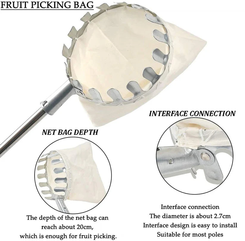 Fruit Picker with Basket