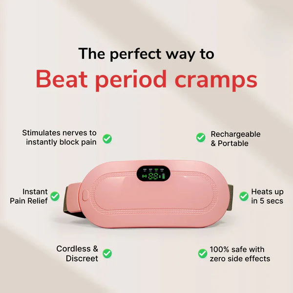 Prime Cordless Heating Pad - Period Cramp Relief Massager