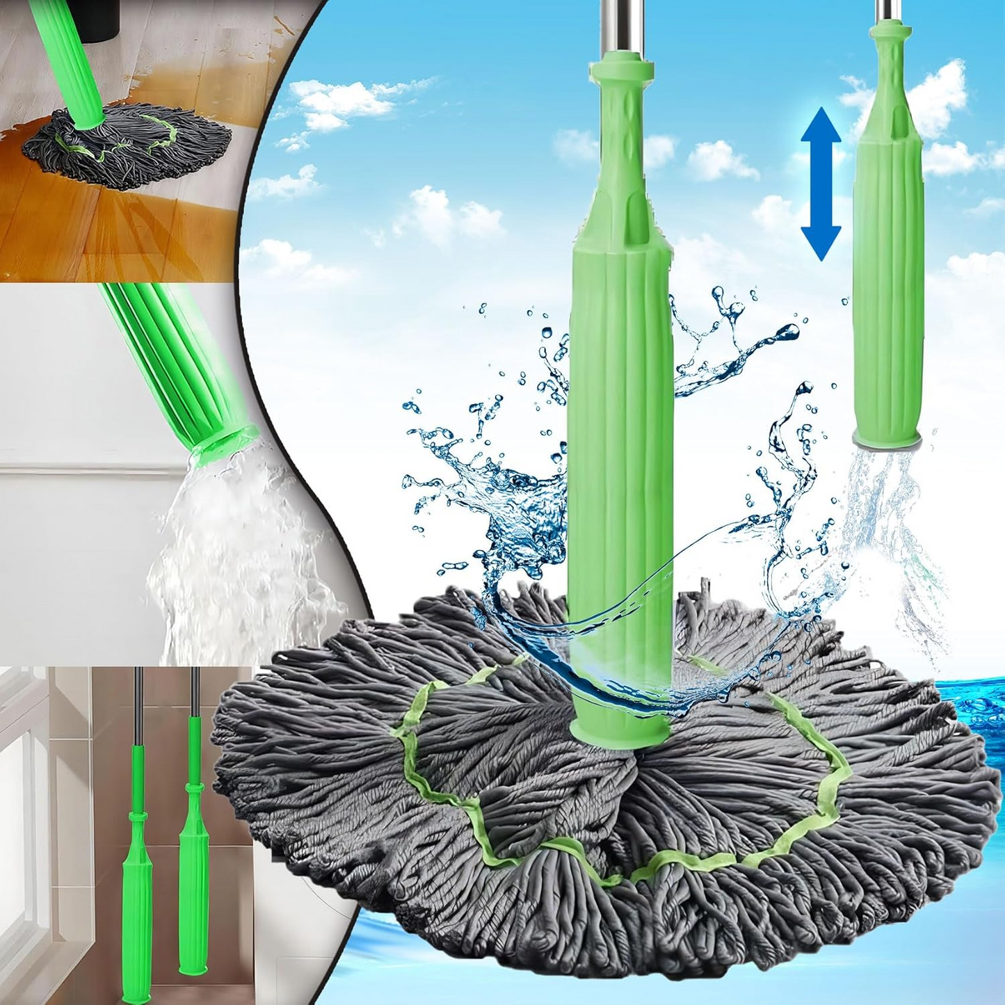 Prime Twisting Water Rotating Mop