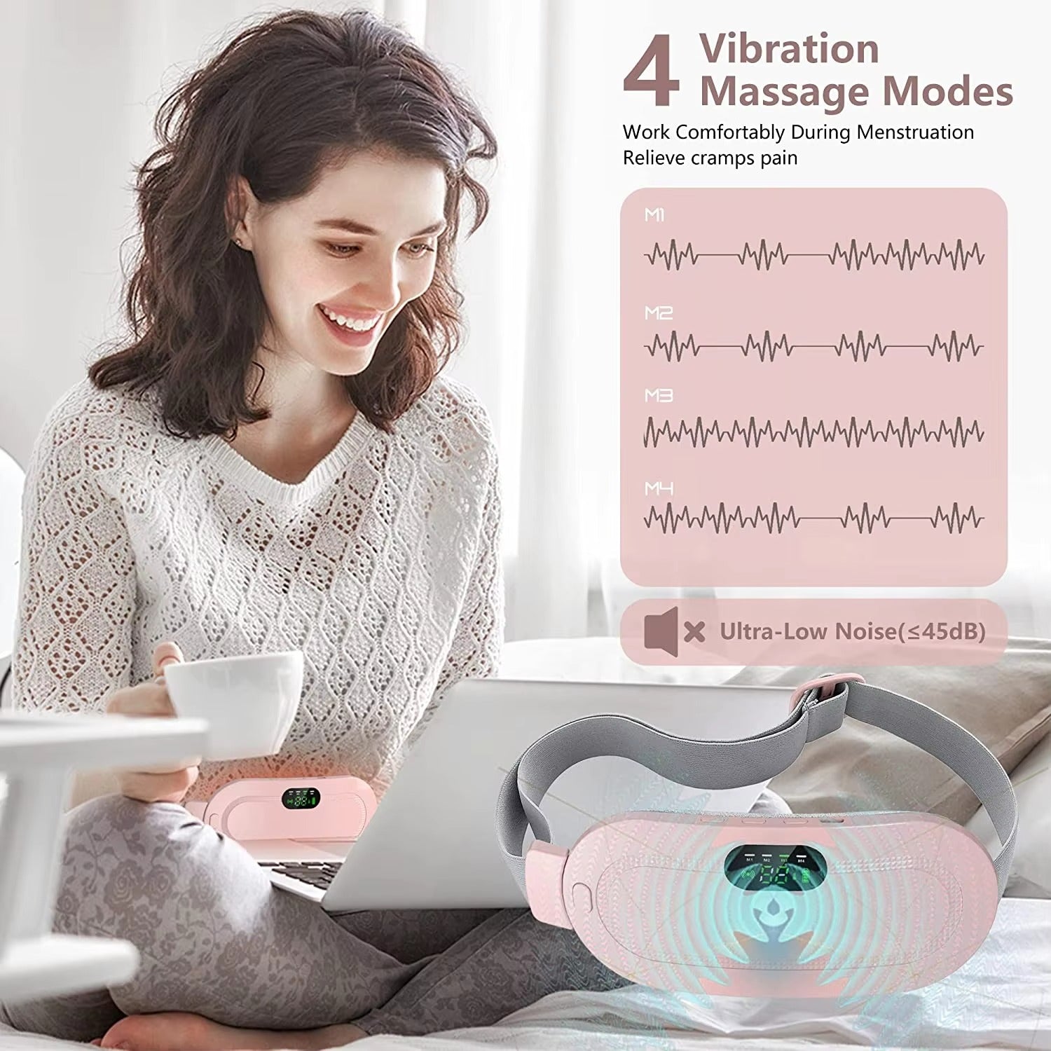 Prime Cordless Heating Pad - Period Cramp Relief Massager